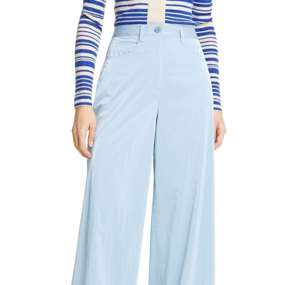 REMAIN Birger Christensen Ariane BNWOT Women Blue Wide Leg Pants New